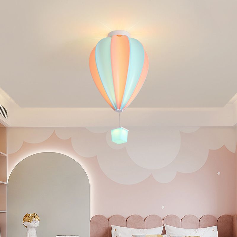 Cartoon Children's Bedroom Ceiling Light Balloon Shaped LED Flush Light Fixture