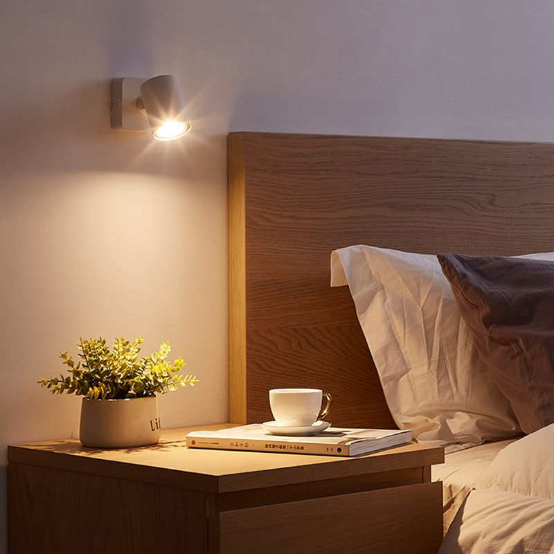 Modern Minimalist Style Cylinder Wall Light Sconces Metal 1 Light Sconce Lights for Bedroom