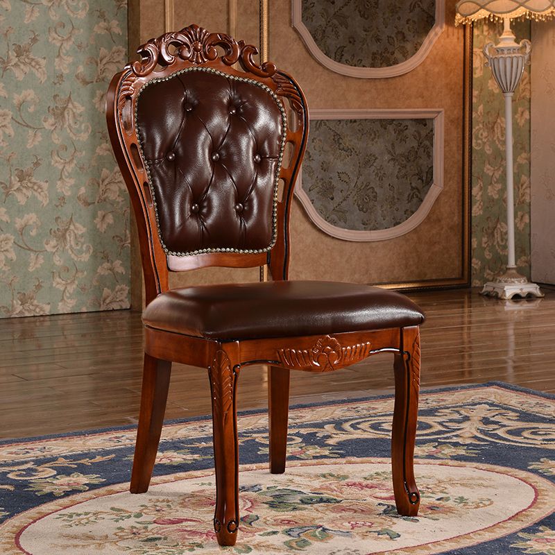 Chaise de salle à manger de style victorien en bois
