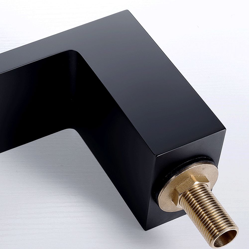 Modern Bathroom Faucet Rod Two-handle Waterfall Bathtub Faucet