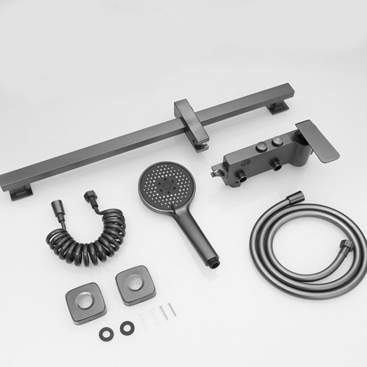 Contemporary Tub Filler Trim Wall Mount with Handshower and Hose