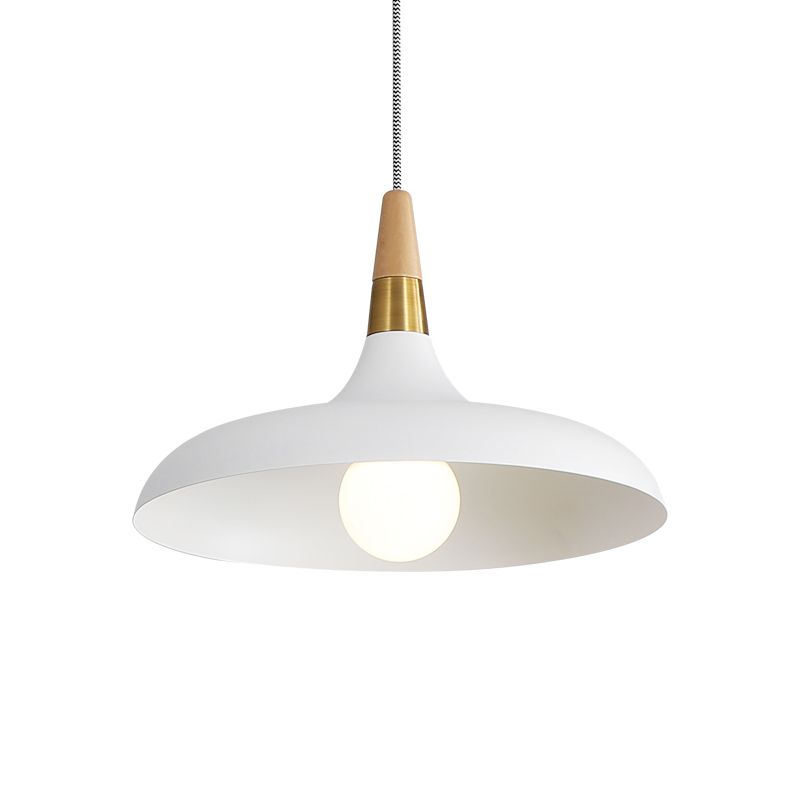 Metal Hanging Lights Modern Macaron Style 1 Light Hanging Mount Fixture for Living Room