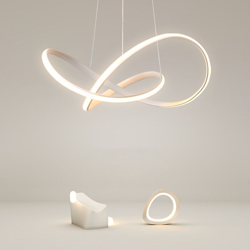 Nordic Modern Caractéristique Style LED Pendant le lustre Light for Living Room Dining Room Study