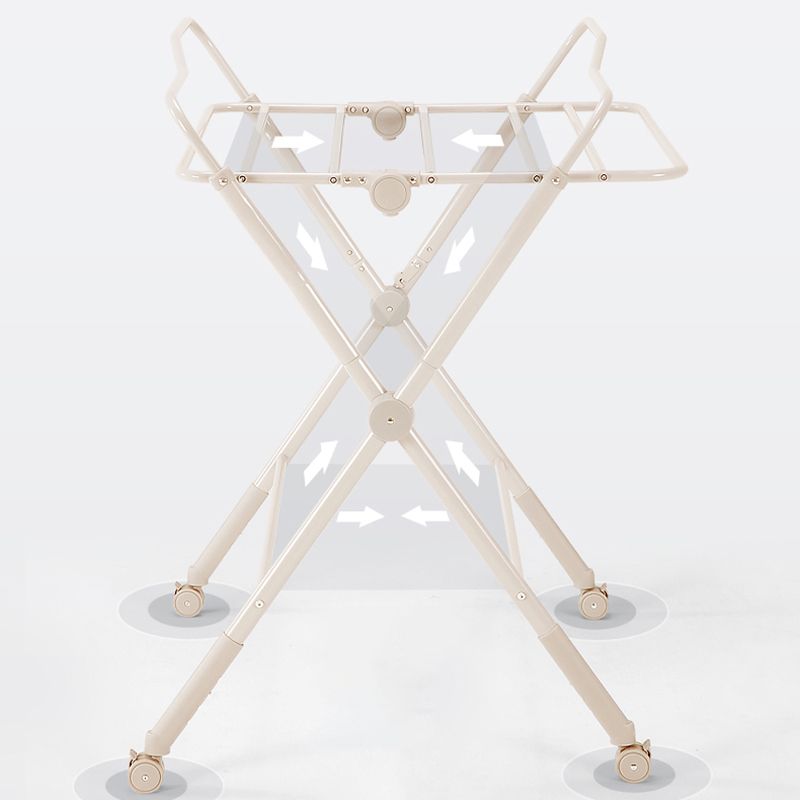Metal Safety Rails Shelf Baby Changing Table Flat Top Movable Changing Table