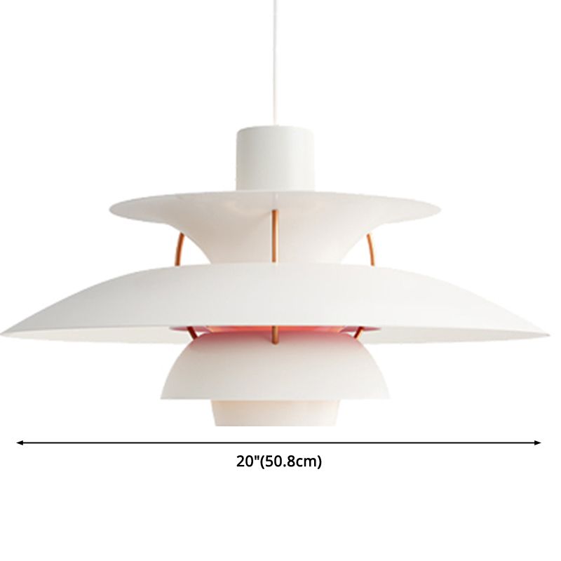 Metal Flying Saucer Hanging Light 1 Light Nordic Style Hanging Lamp for Restaurant