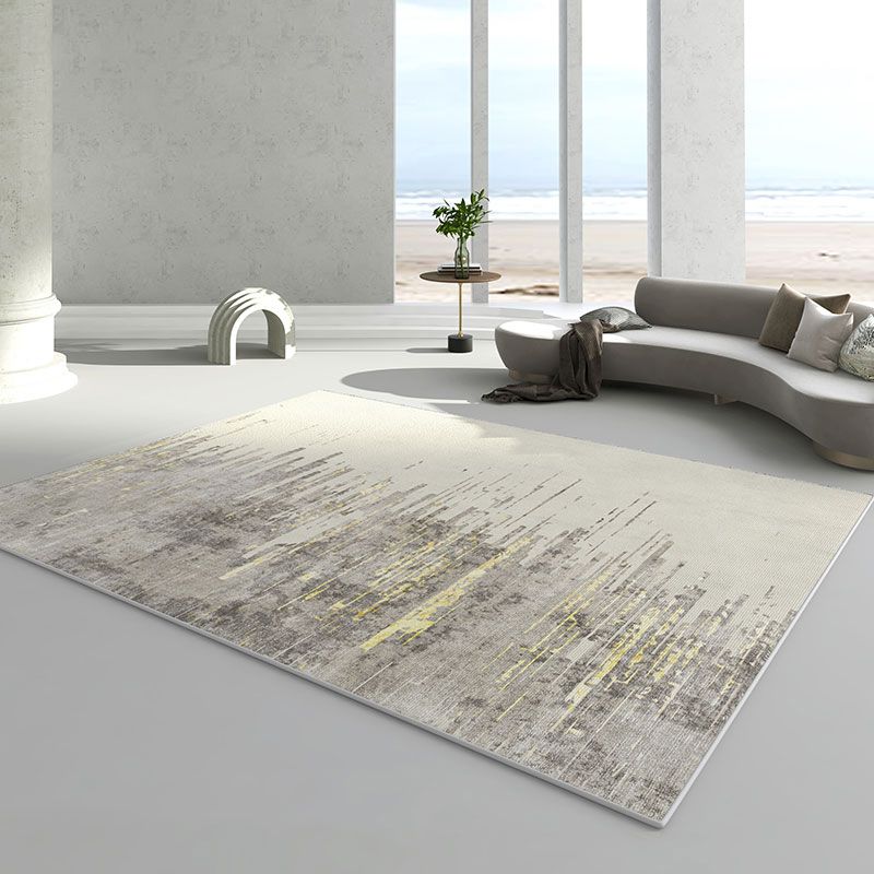 Industrial Grey Tone Area Teppich Aquarell Teppich-Polyester-Innenteppich mit Rutschtraining