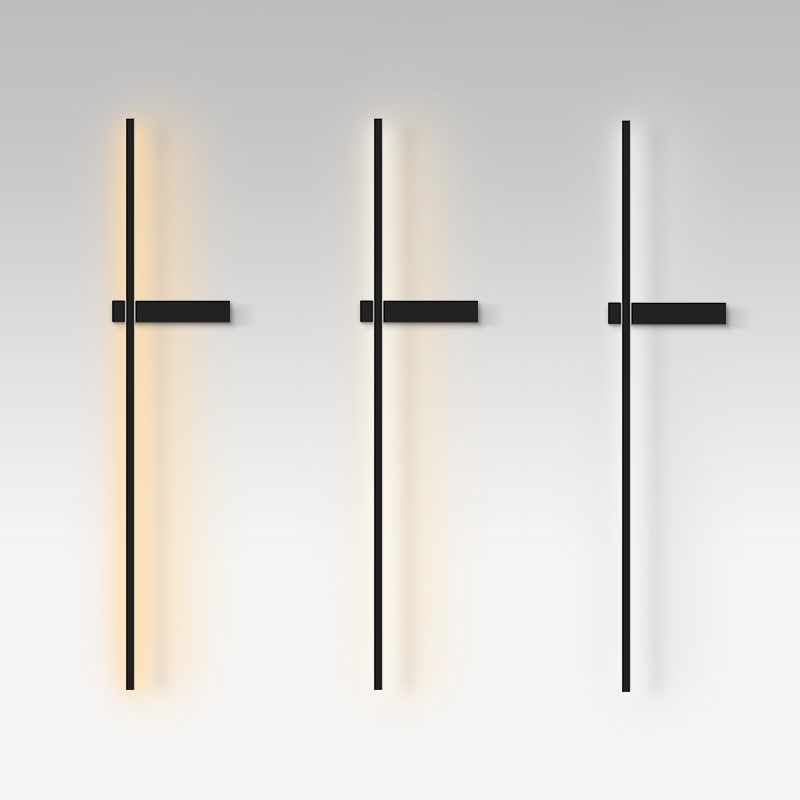 Moderne Wandleuchte minimalistische gerade LED -Wandleuchten mit Aluminium für Schlafzimmer