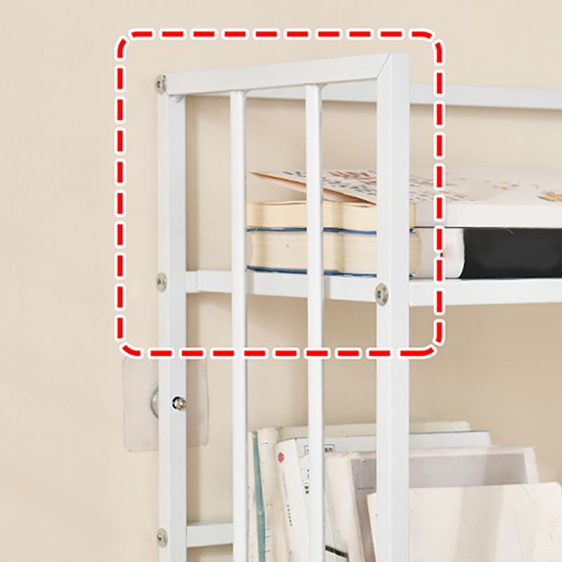 Vertical Rectangular Bookcase Metal 9.8" Wide Open Bookcase Book Shelf Contemporary