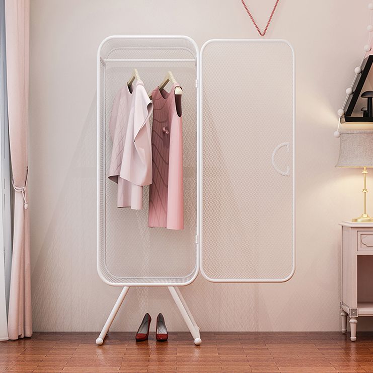 Metal Modern Cabinet with Legs Bedroom Hinged Door Storage Cabinet