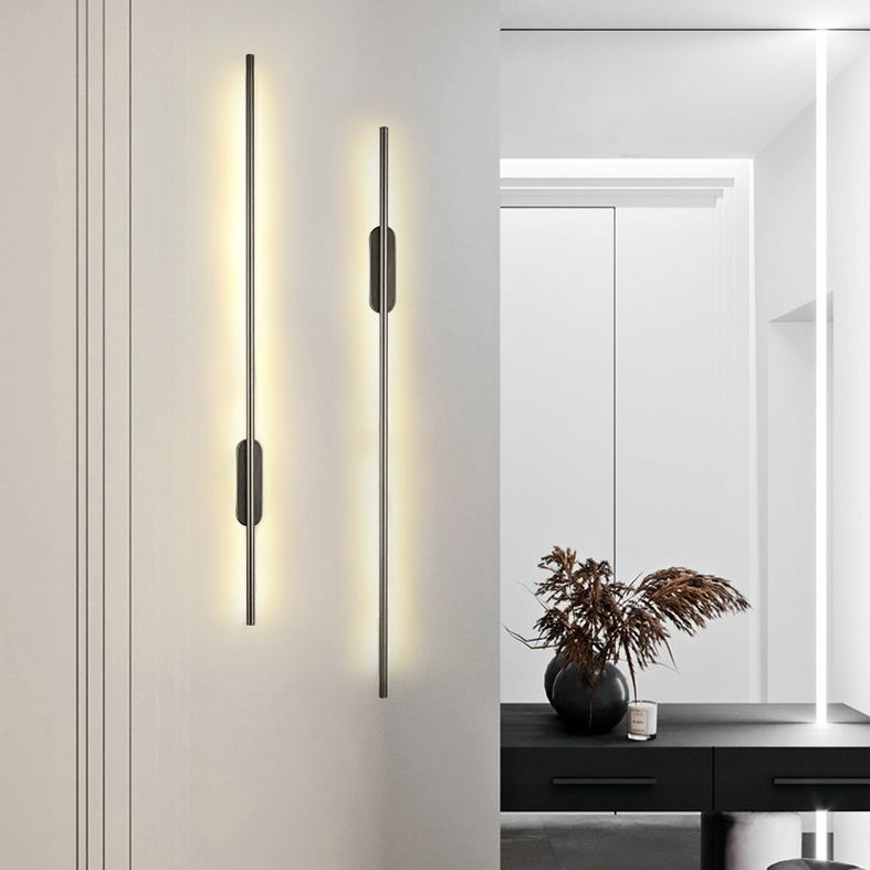 Modern Minimalist Style Linear Wall Mounted Light Fixture Acrylic Wall Light Sconces for Living Room