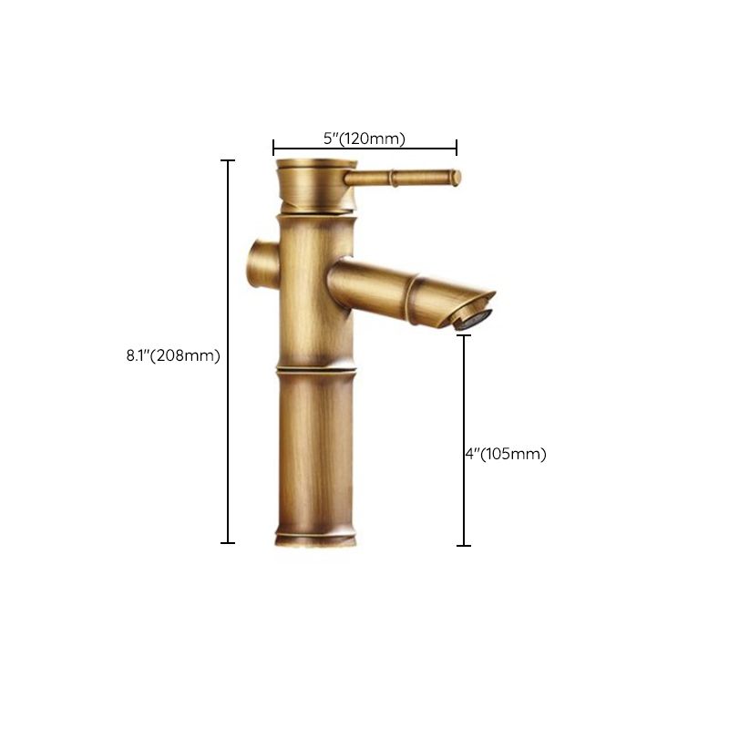 Farmhouse Vessel Faucet Brass Lever Handles Waterfall Spout Lavatory Faucet