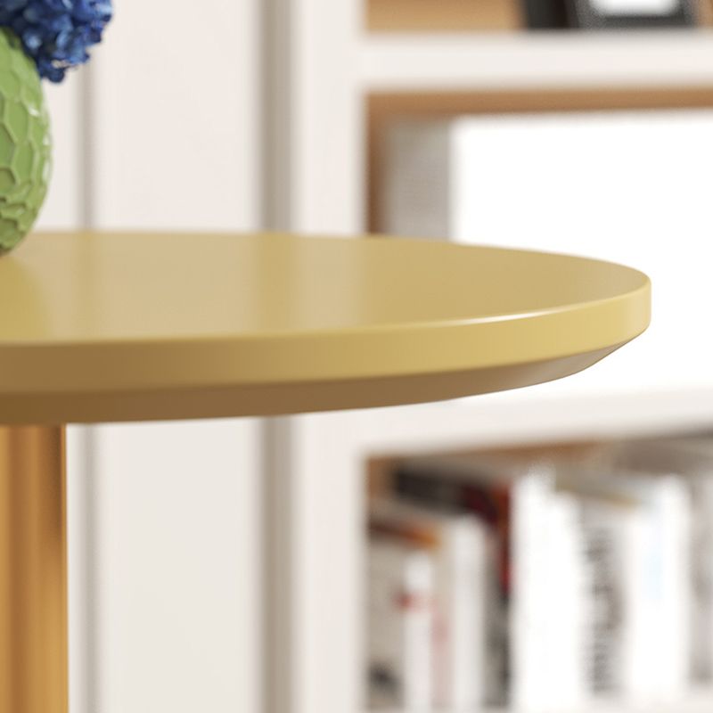 Iron Bar Table Industrial Bar Height Cocktail Table with Pedestal