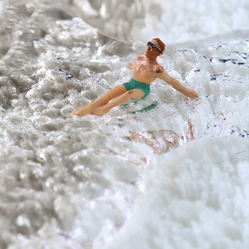 Grey Modern Carpet Geometric Pattern Polyester Area Rug Anti-Slip Area Rug for Bedroom