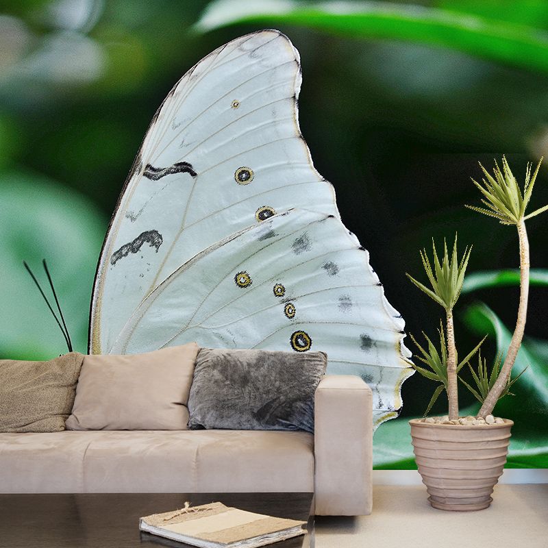 Customized Tropical Butterfly Mural Horizontal Photography for Sleeping Room Decoration