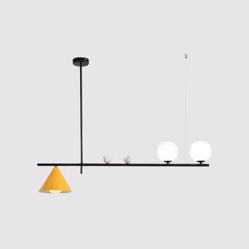 Metallschattierte Inselleuchte Moderne Stil Anhänger Beleuchtung für Esszimmer