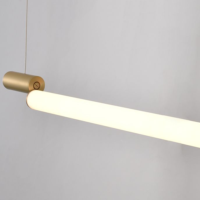 Style moderne pendentif linéaire acrylique 1 luminaire léger de l'île