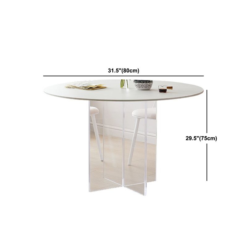 Modern 1/3/4/5 Pieces Dining Set Round Stone Dining Table for Dining Room