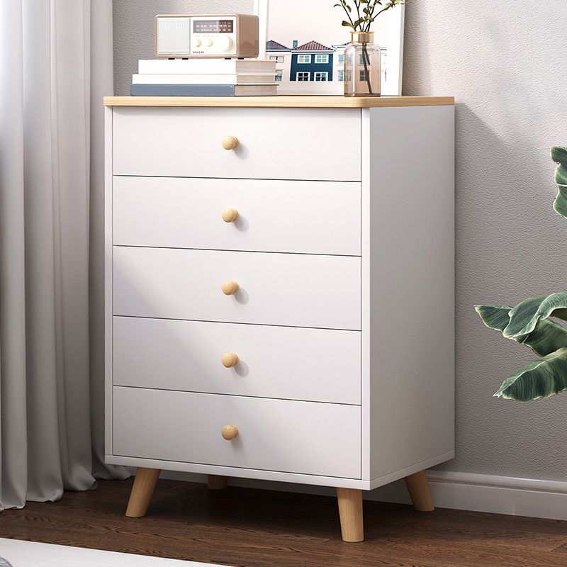 Modern Combo Dresser Wood Horizontal Storage Chest Dresser for Bedroom