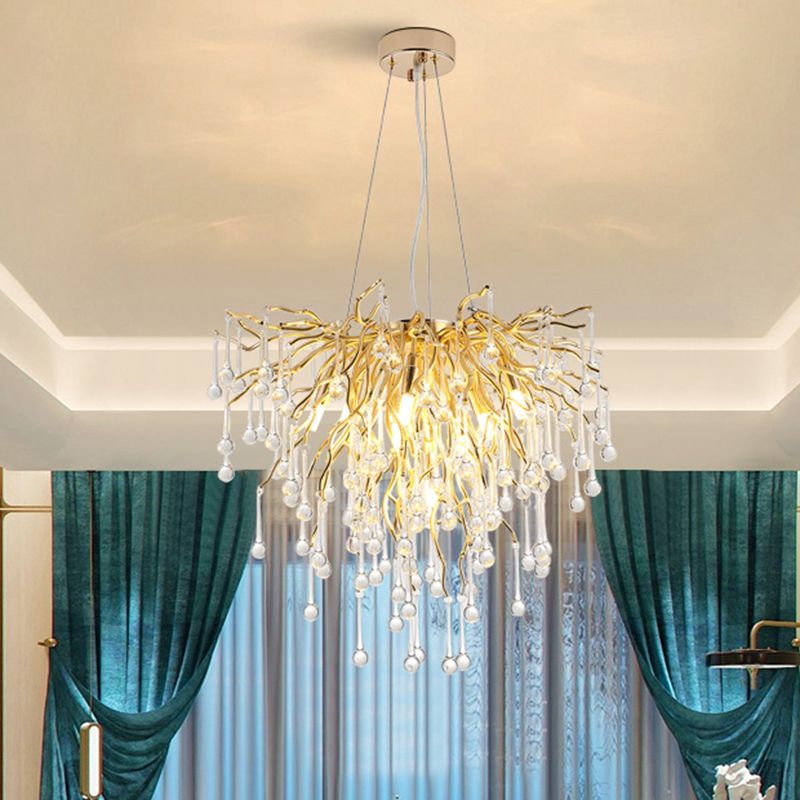 American Style Chandelier Crystal Multi Light Hanging Lights for Bedroom