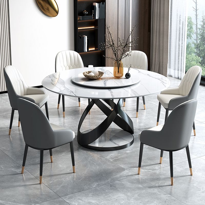 Sintered Stone Top Table Round Dining Table for Home Kitchen Dinner Furniture