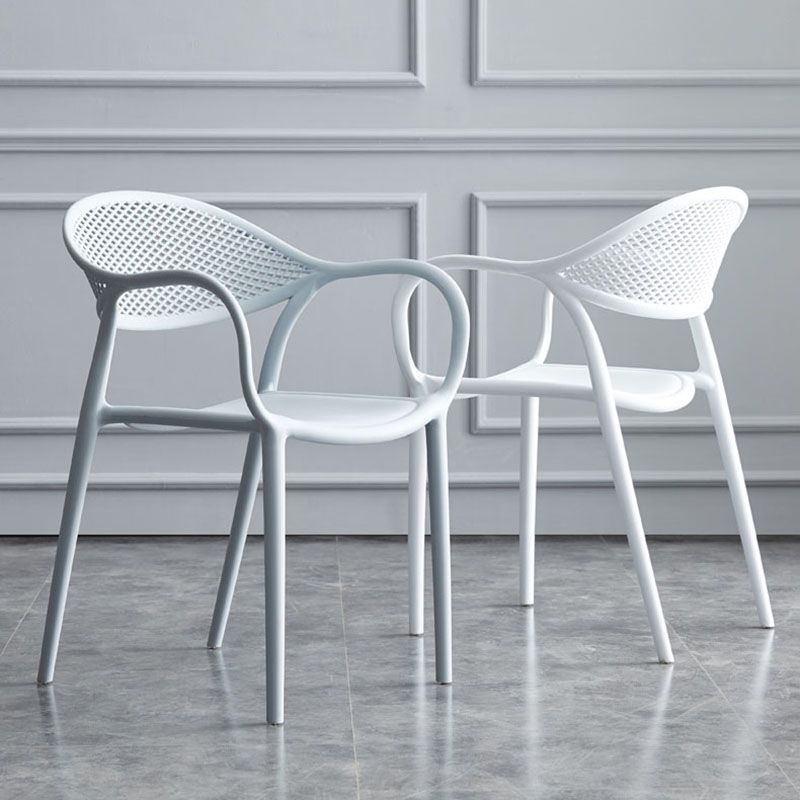 Silla apilable moderna que cena el sillón con las piernas plásticas para la cocina