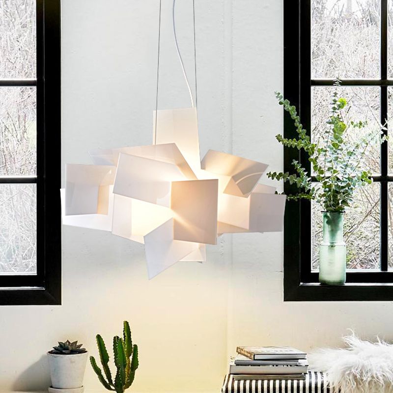 Arte Artistico Splosed Acrilic Dropserve 2 Bulbs Multi Light Affermazione Luce in bianco/rosso per soggiorno