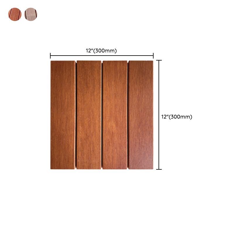 Modern Style Square Wood Flooring Anti-corrosion Outdoor Wood Flooring