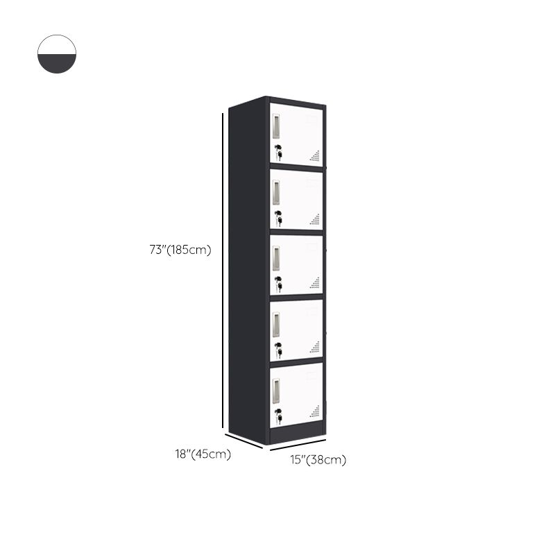 15"L Steel Wardrobe Armoire Modern Hinged Wardrobe Cabinet for Home