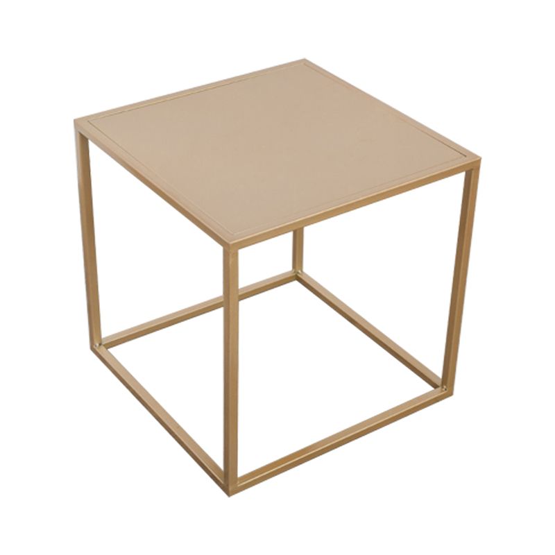 Mid-Century Metal End Slide Table Minimalist Frame Sofa Corner Table