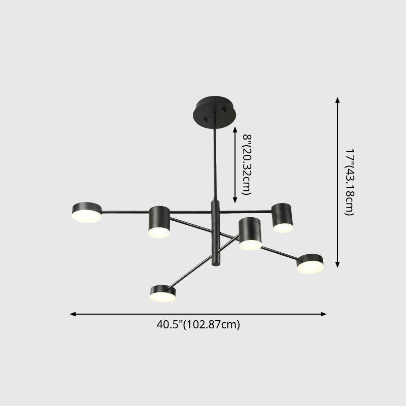 Lampadario a soffitto a soffitto starburst lampada a soffitto sospeso in metallo per soggiorno
