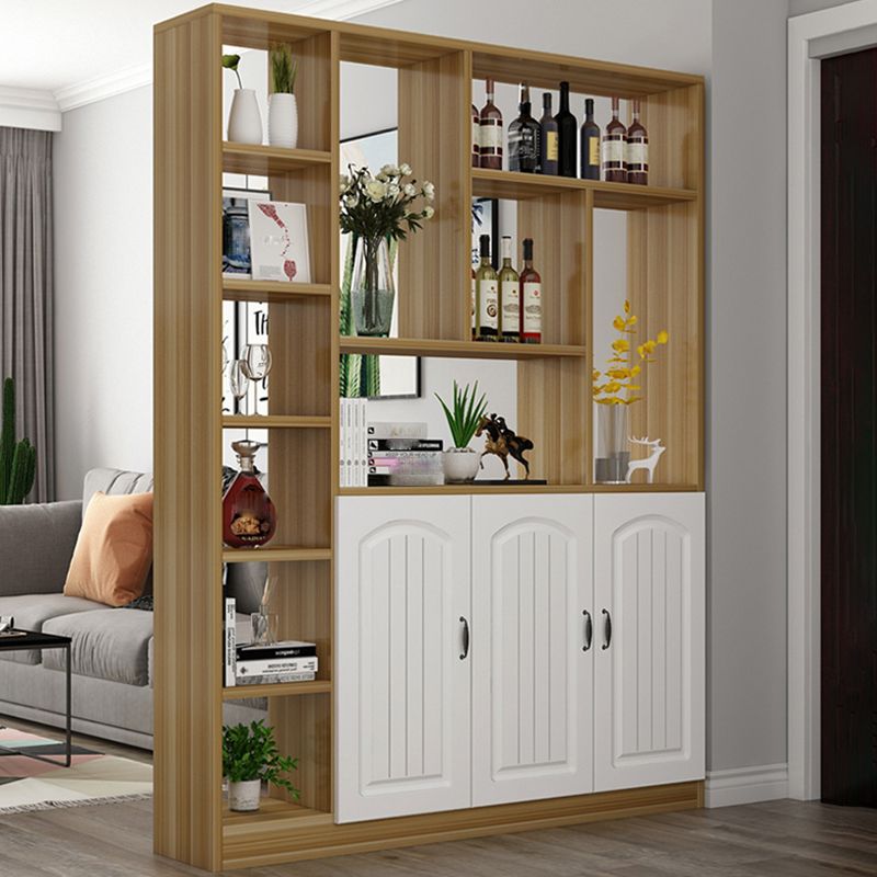 Modern Cabinet Water Resistant Wood Accent Cabinet with Doors