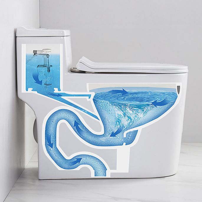 Traditional 1 Piece Flush Toilet Floor Mounted Urine Toilet for Bathroom