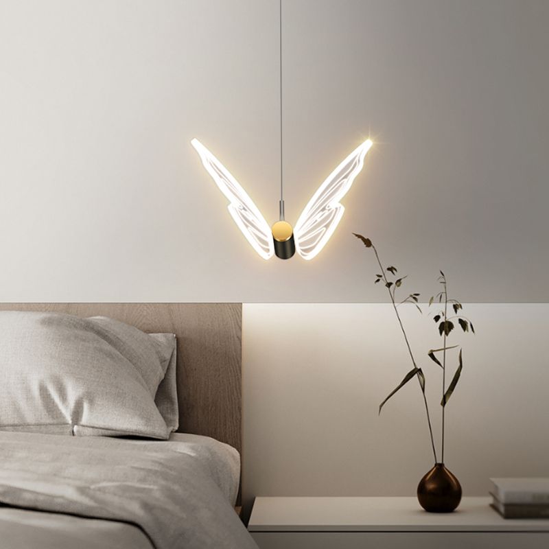 Vlindervormige suspensie hanger eigentijdse hangende hanglampen voor slaapkamer