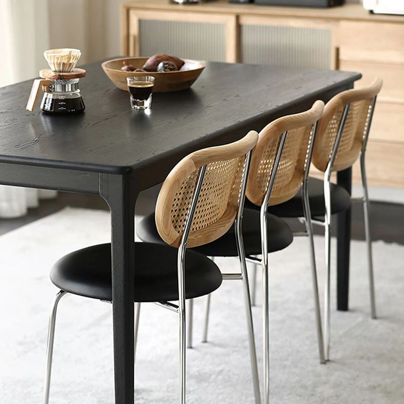 Dining Room Solid Wood Dining Table Industrial Rectangle Dinner Table