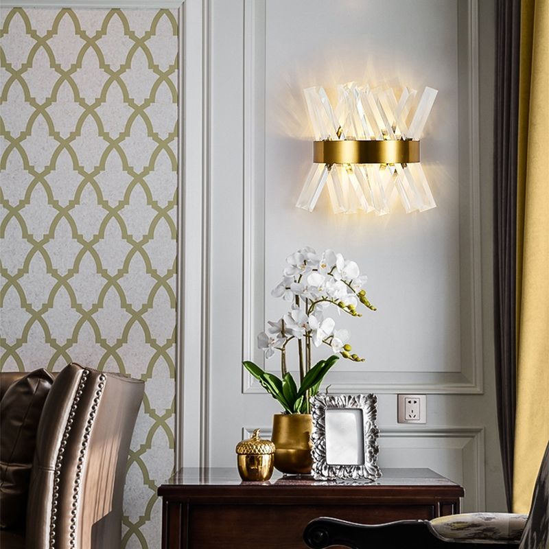 Modern Style Wall Mount Light Simple Wall Lamp with Glass Shade for Dining Room