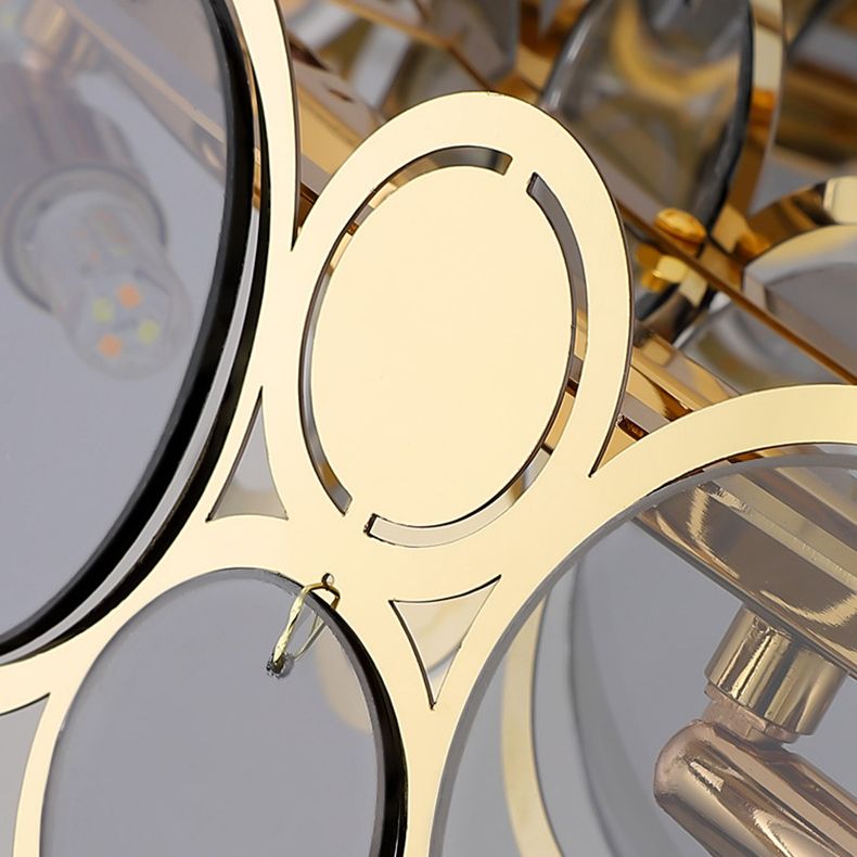 Postmodern Simplicity Circular Chandelier Light Fixtures Glass Hanging Pendant Lights for Restaurant