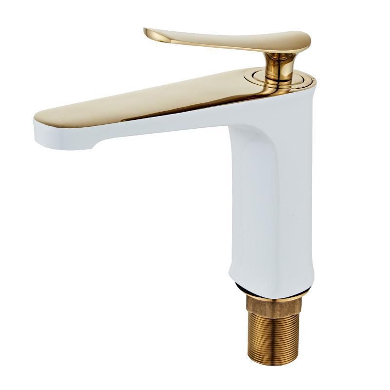 Light Luxury Basin Faucet 6.69" H Modern Brass Vessel Sink Faucet