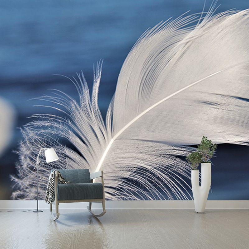 Photography Wall Mural Wallpaper Feather Sitting Room Wall Mural