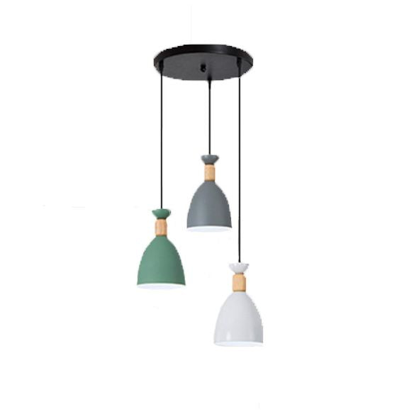 Sala da pranzo a sospensione della luce del soffitto Simplicità Apparecchio dell'illuminazione a sospensione con tonalità in metallo affusolato