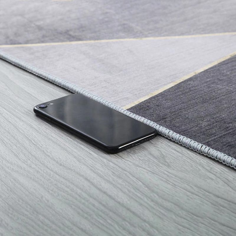 Minimalist Rectangle Printed Rug Polyester Indoor Rug Stain Resistant Carpet for Home Decoration