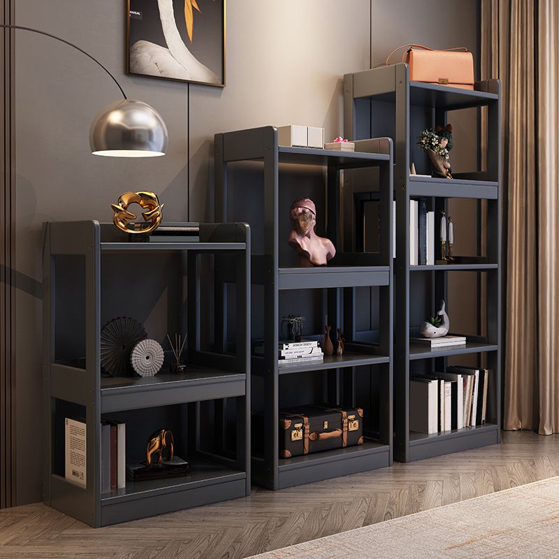 Scandinavian Style Bookshelf Open Back Standard Wooden Bookcase