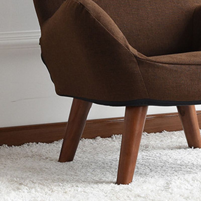 Linen Arm Chair 23.62" L x 21.65" W Basic Four Leg Accent Armchair for Living Room