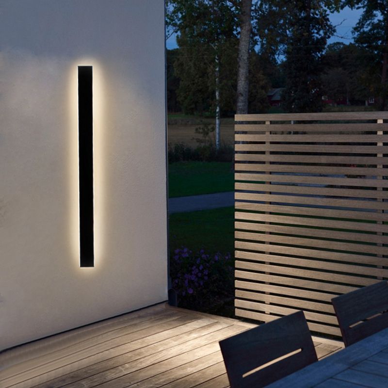 Contemporary Linear Sconce Light Fixtures Metal 1 Light Wall Mounted Light