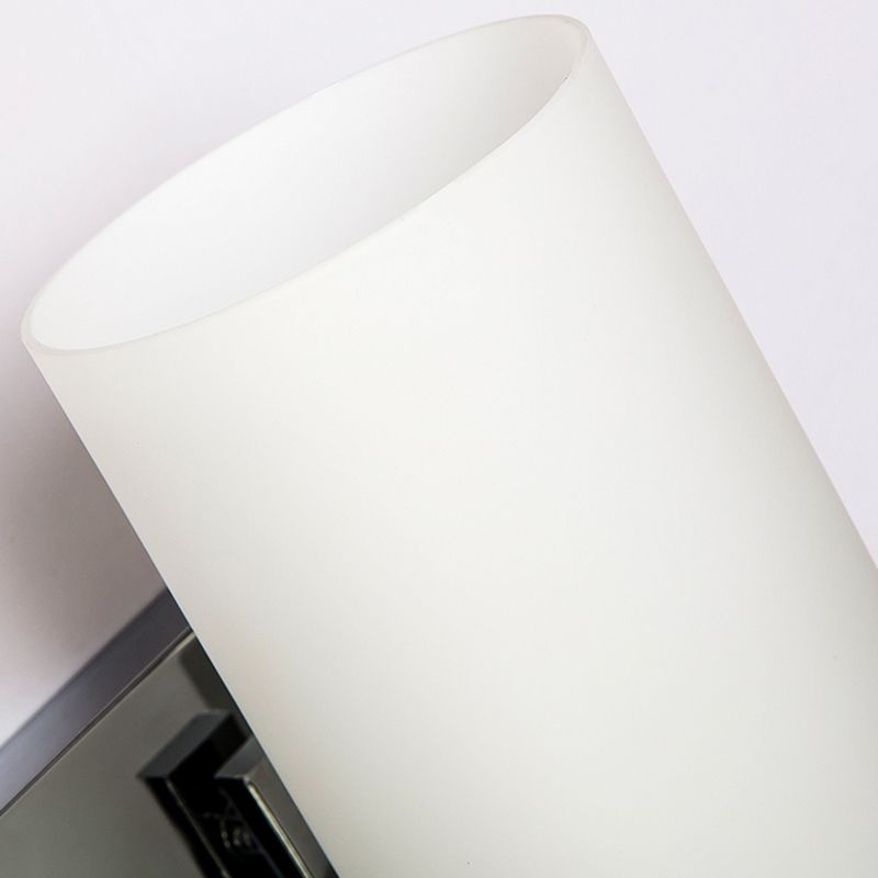 Luz de montaje en la pared de la pared de la pared de lámpara de pared simple con sombra de vidrio de cilindro