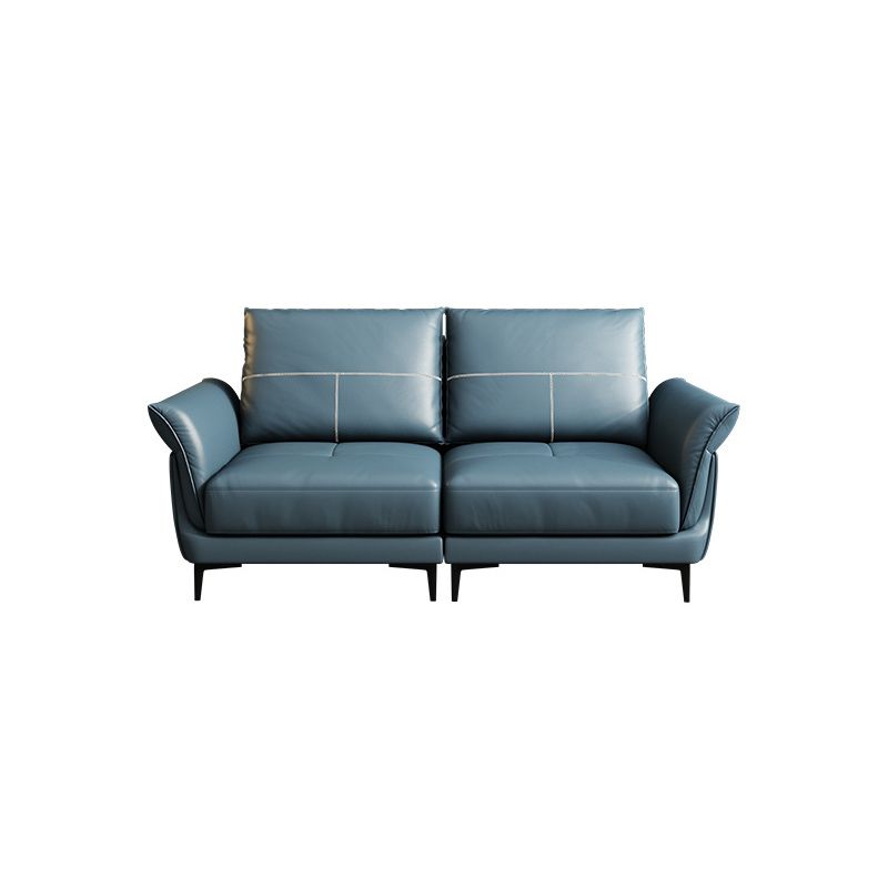 Azure Cushion Back Modern Living Room L-Shape Stationary Sofa & Chaise