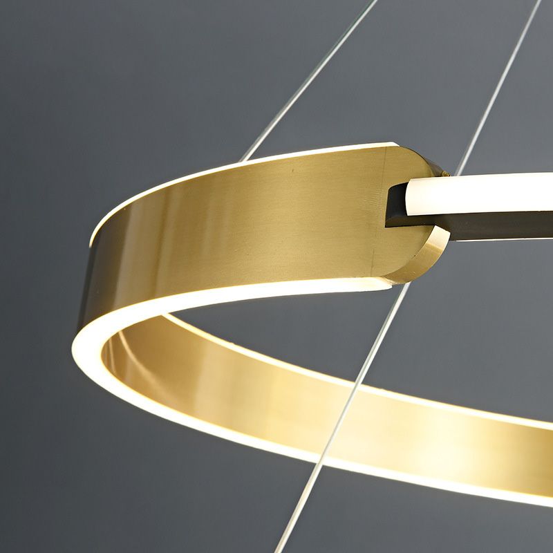 Postmodern Chandelier Pendant Light Round Suspension Light for Living Room Dining Room