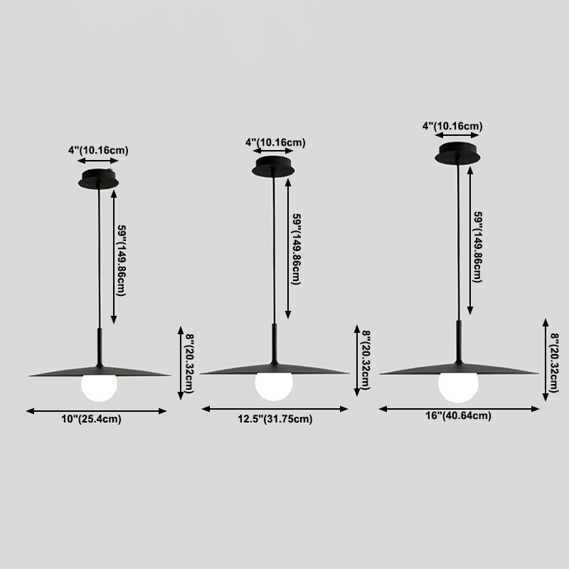 1-Light White Glass Pendant Lighting Fixtures Modern Ceiling Pendant for Bar