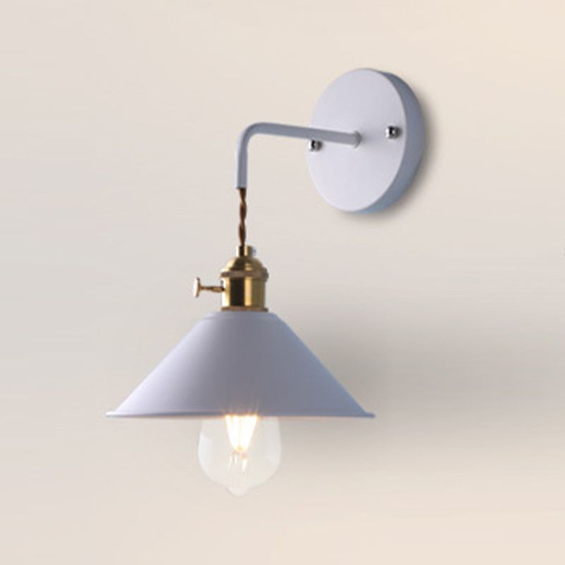 Modern Metal Shade Wall Mounted Lamp Simplicity Colorful Wall Sconce for Sitting Room