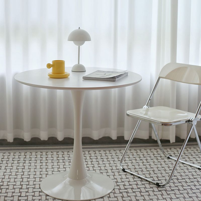 Modern Pedestal Wooden Coffee Table Set Round Top Shape Cocktail Table for Home