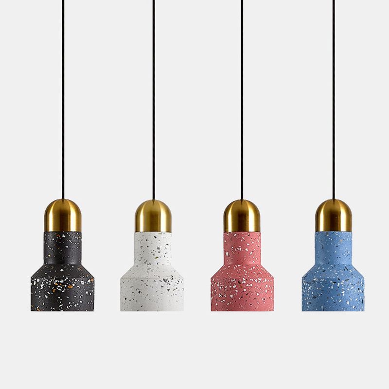 Swag Suspension Pendant Light Contemporary Style Stone Pendant Lighting Fixture